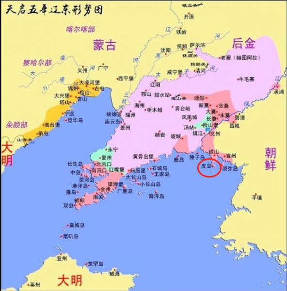 明朝毛文龙驻扎的皮岛在什么地方