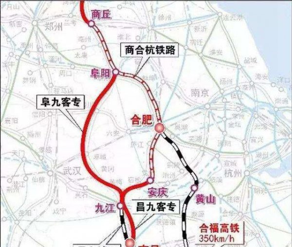 京九线经过的主要省份和城市