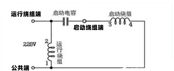 单相电机电容怎么接线