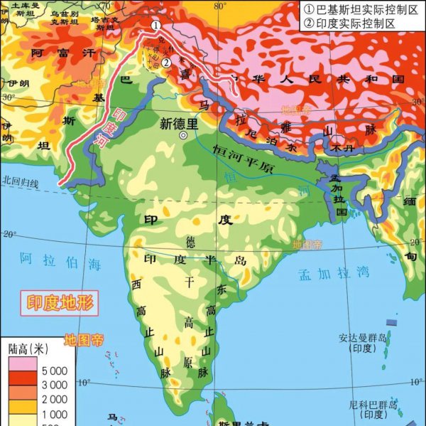 印度河流经巴基斯坦吗