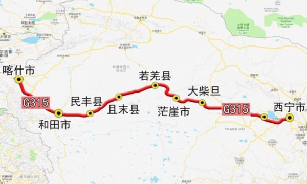 315国道起点和终点站经过的地方