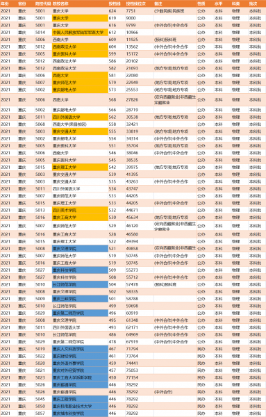 重庆有什么大学一本大学