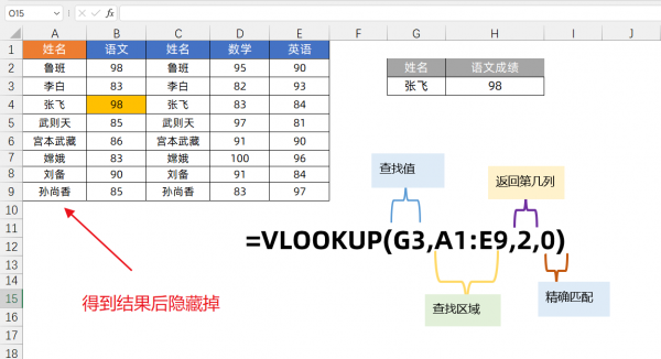 excel中vlookup函数怎么用详细步骤及实例