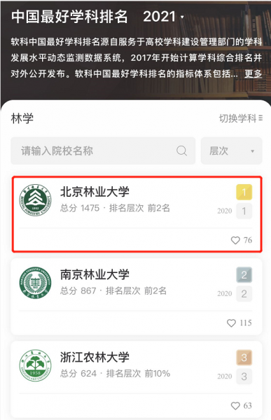 北京林业大学是双一流大学吗