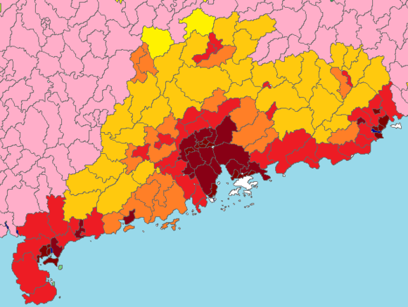 中国人口最多的三大省份