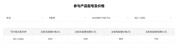 华为128g升级256g要多少钱