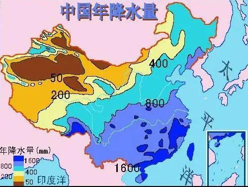 我国降水空间分布特点及原因