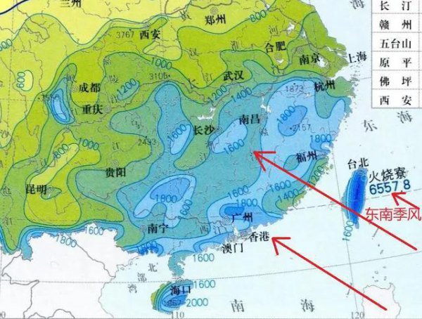 我国降水空间分布特点及原因