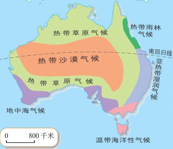 澳大利亚人口分布特点及原因