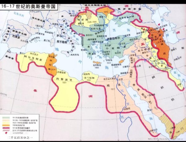 奥斯曼帝国最大版图面积多少平方公里