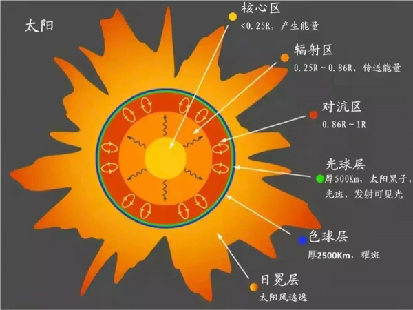 太阳黑子在什么层上活动图解