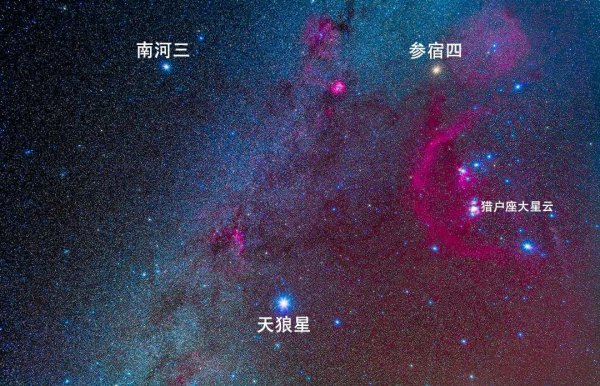 天狼星在什么位置图片