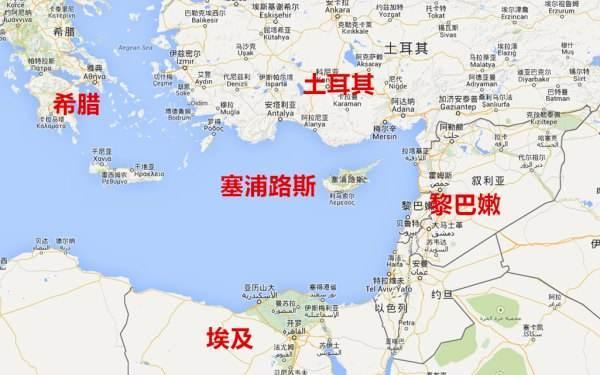 地中海在哪里世界地图