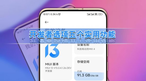 miui13开发者模式怎么打开