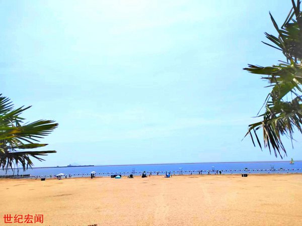 上海金山海边沙滩旅游景区