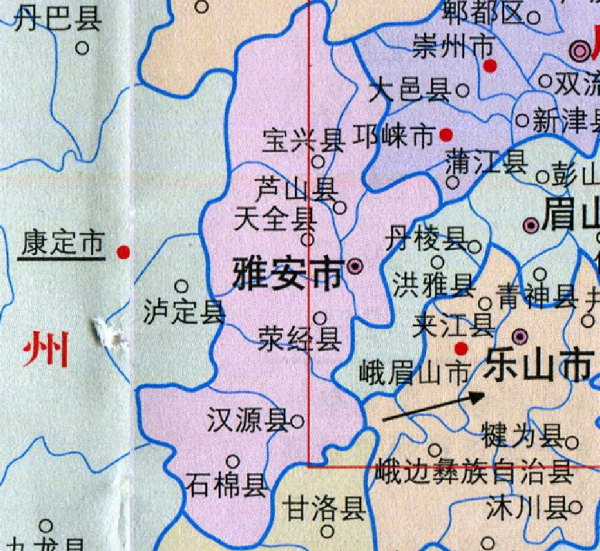 雅安市各区县人口排名