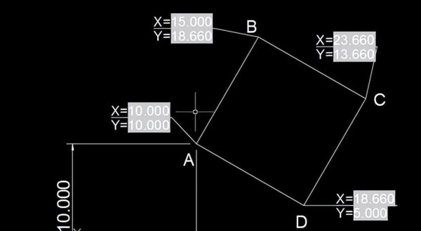 cad坐标怎么输入坐标点画图