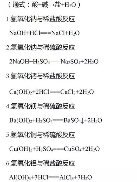 初中化学基本反应类型