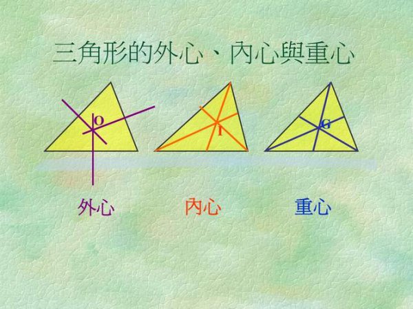 三角形中心是什么的交点及性质