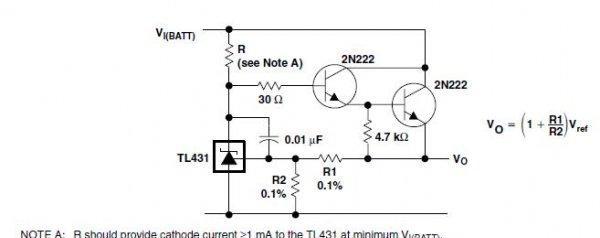 tl431可调稳压电源电路图