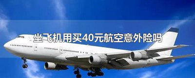 坐飞机用买40元航空意外险吗 40元航空意外险是否必要？