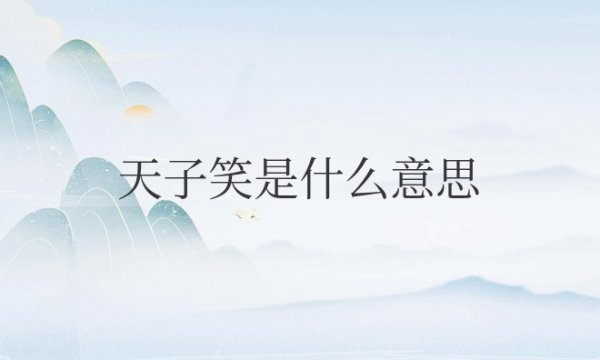 天子笑是什么意思