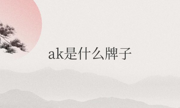 ak是什么牌子的衣服档次