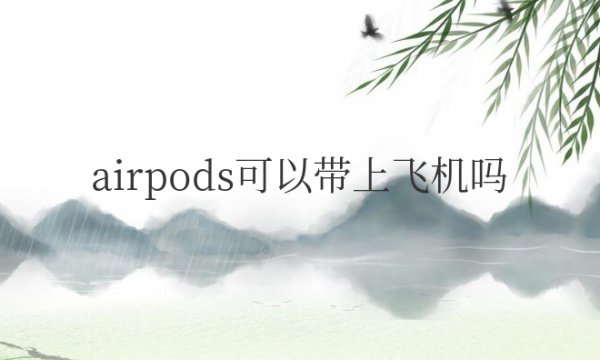 airpods可以带上飞机吗