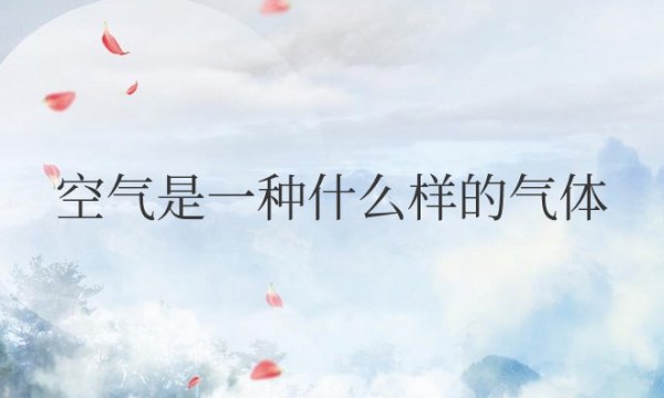 空气是一种什么样的气体