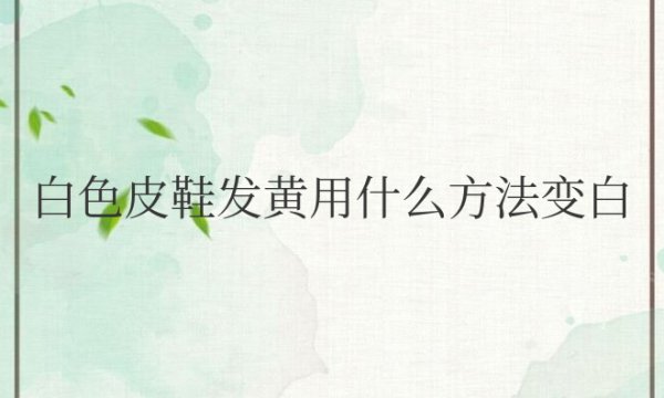 白色皮鞋发黄用什么方法变白