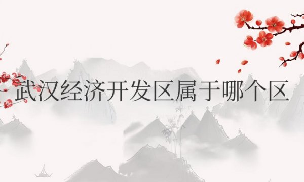 武汉经济开发区属于哪个区管辖