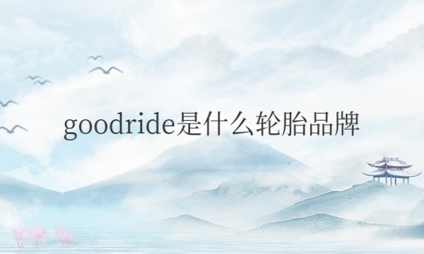 goodride是什么轮胎品牌