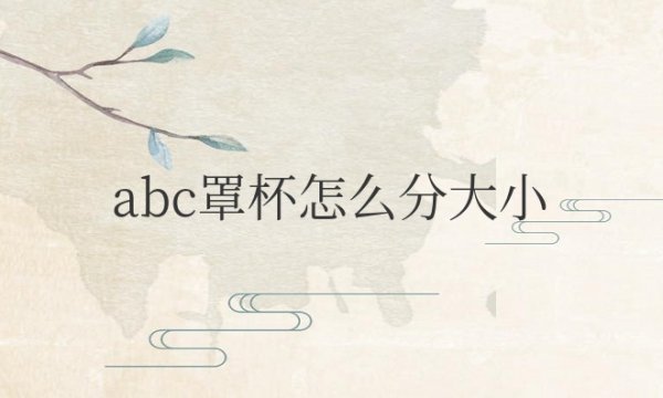 abc罩杯怎么分大小