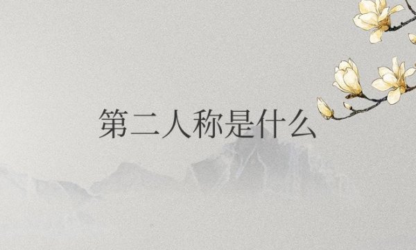 第一人称是什么第二人称是什么第三人称是什么