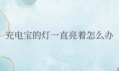 充电宝的灯一直亮着怎么办安全吗 充电宝的指示灯长时间亮着是否安全？