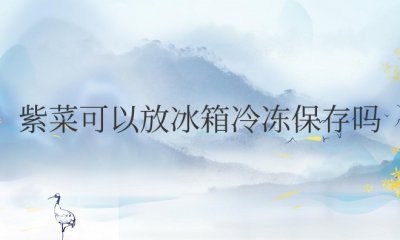 紫菜可以放冰箱冷冻保存吗 紫菜是否适合冷冻保存？