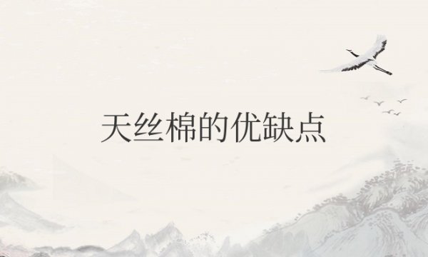 天丝棉的优缺点