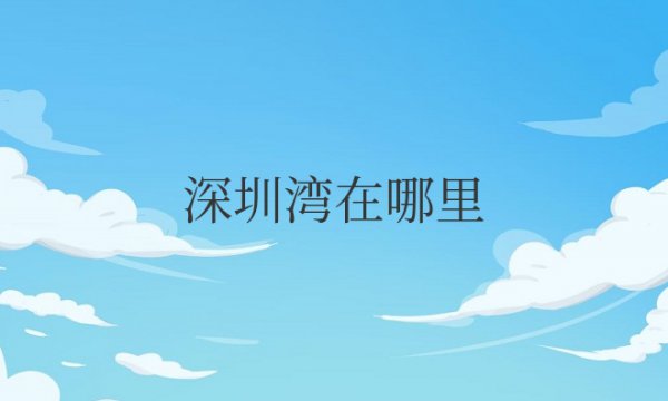 深圳湾在哪里