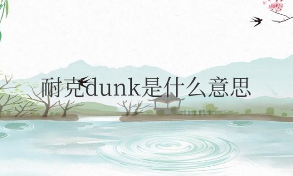 耐克dunk是什么意思