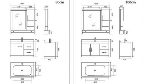 浴室柜尺寸一般是多少
