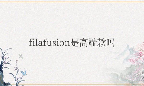 filafusion是高端款吗