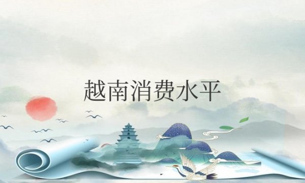 越南消费水平怎么样