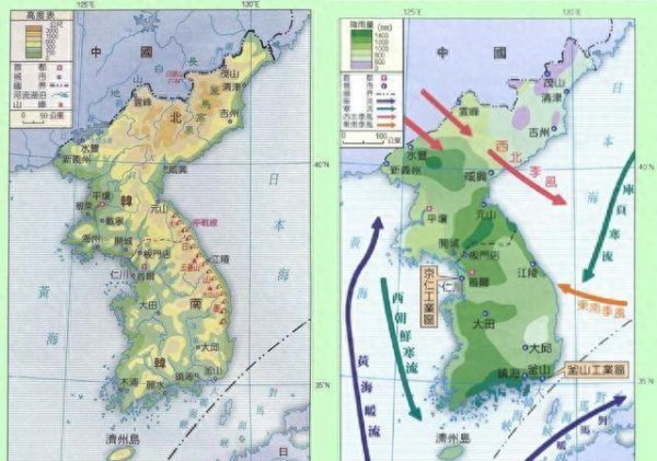 朝鲜和韩国哪个面积大