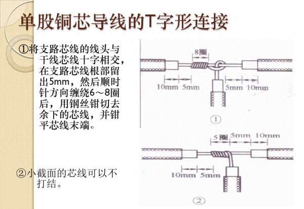 各种电线接头方法