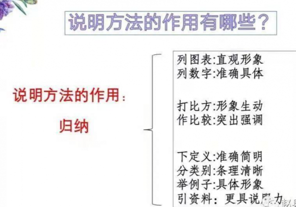 引资料说明方法的作用及特点