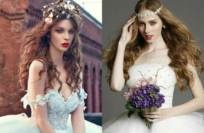 欧美漂亮新娘的公主般唯美发型 欧美风格的令人陶醉的新娘唯美发型