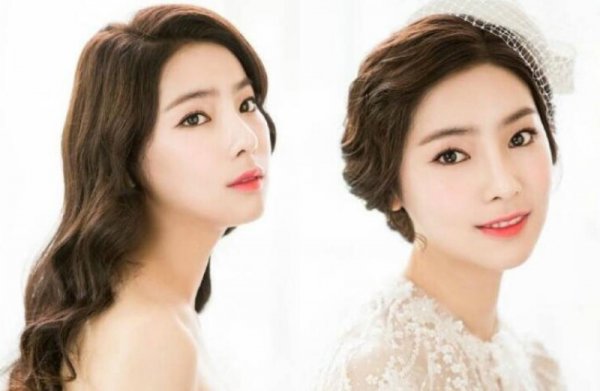 6款优雅甜美韩式新娘发型图片