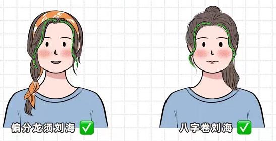 6种不同的脸型适合什么刘海？