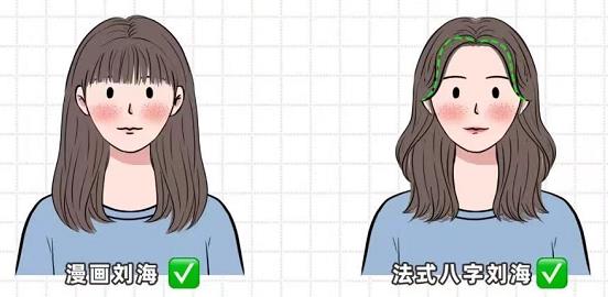6种不同的脸型适合什么刘海？