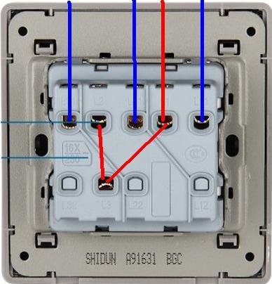公牛三控三开的开关怎么接两火线两零零线